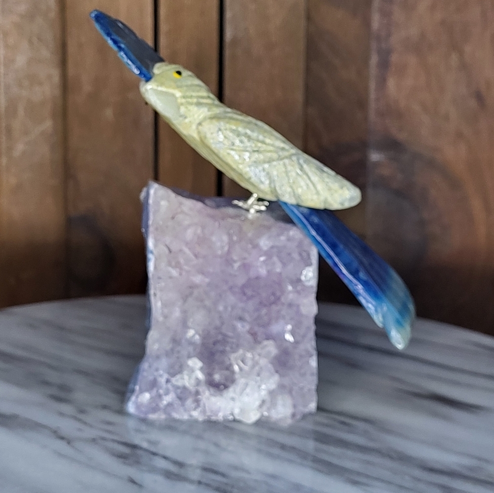 Amethyst Stone Parrot